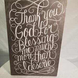 "Thank You God..." Wall Decorations
